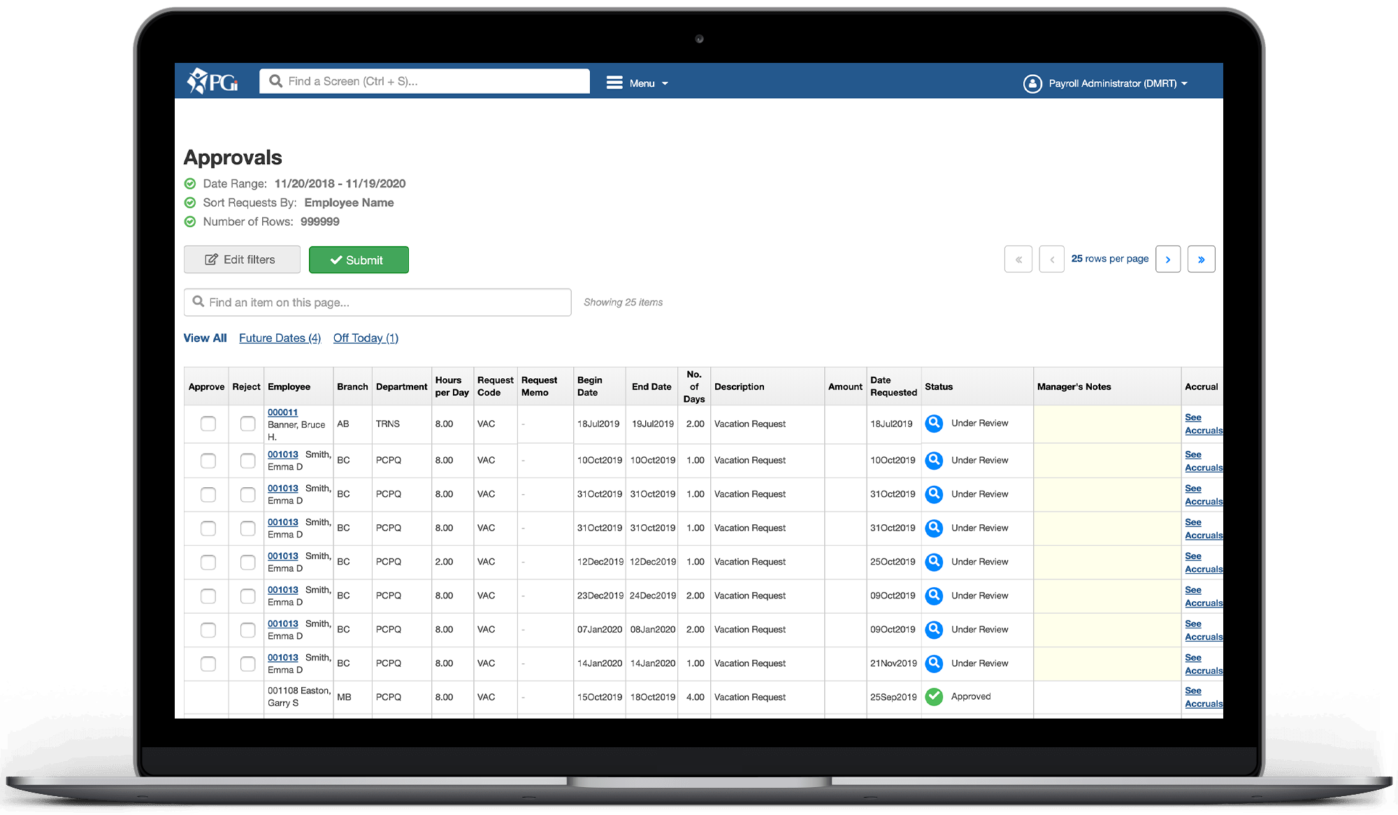 Employee Scheduling Software PGi